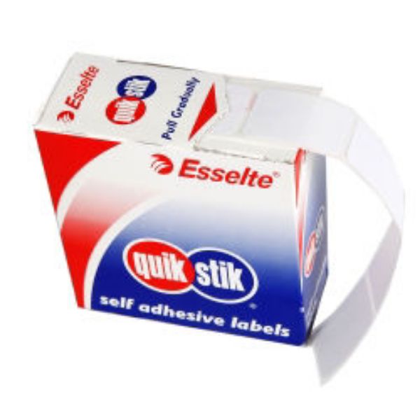 Picture of Labels Quik Stik 8mm x 45mm White