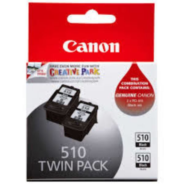 Picture of Canon PG-510 Black Ink Cartridge Twin Pack