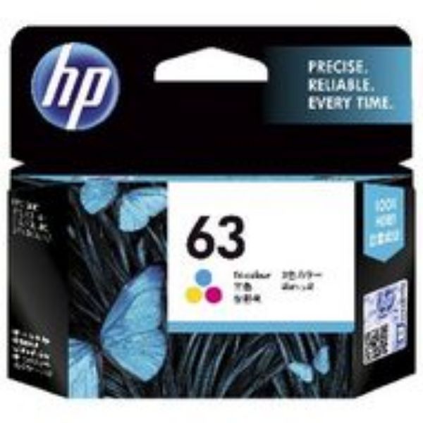 Picture of HP 63 Tri Colour Ink Cartridge