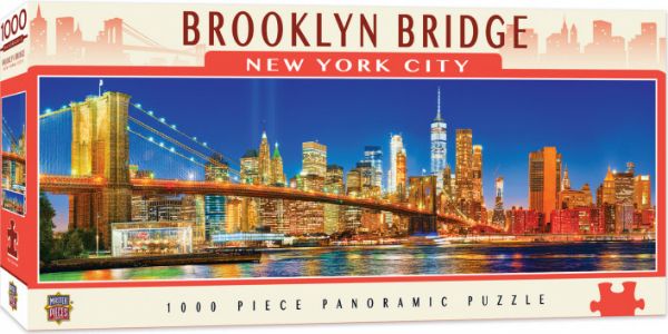 Picture of Masterpieces Puzzle City Panoramic Brooklyn Bridge NYC Puzzle 1000 pieces