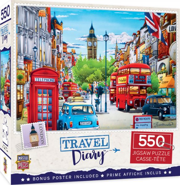 Picture of Masterpieces Puzzle - Travel Diary London Puzzel 550 pieces