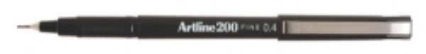 Picture of Marker Artline #200 Black 0.4mm