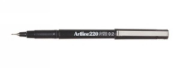 Picture of Marker Artline #220 Black 0.2mm