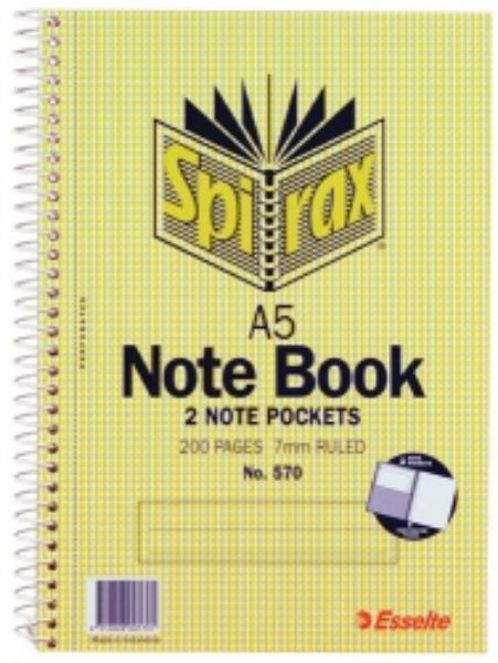 Picture of Notebook Spirax 570 A5 200 Pages