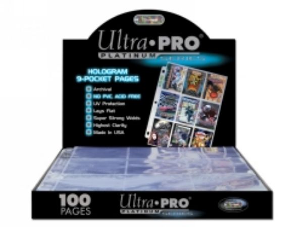 Picture of Trading Card Album Refill Ultra Pro 9 Pocket Pages Packet 10