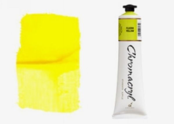 Picture of Paint Chromacryl 75ml Acrylic Fluoro Yellow