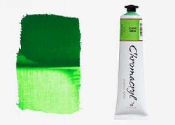 Picture of Paint Chromacryl 75ml Acrylic Fluoro Green