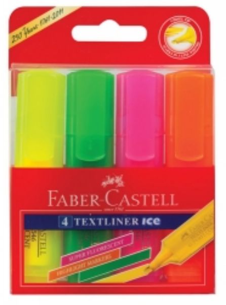 Picture of Highlight Marker - Packet 4 Assorted Colours