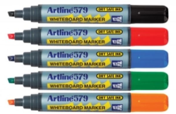 Picture of Marker Whiteboard Artline 579 Chisel Assorted