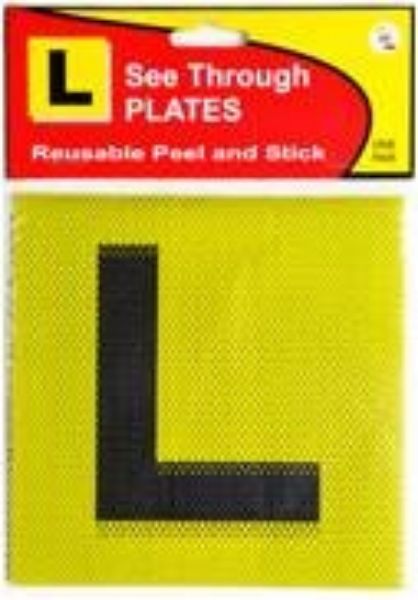 Picture of L PLATES SEE THROUGH