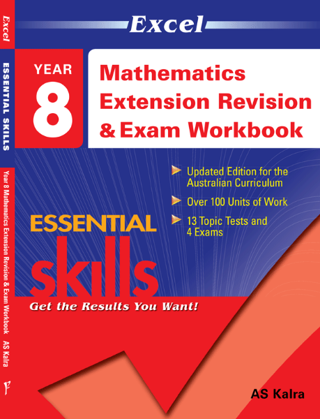 Picture of Excel Essential Skills - Mathematics Extension Revision and Exam Workbook Year 8