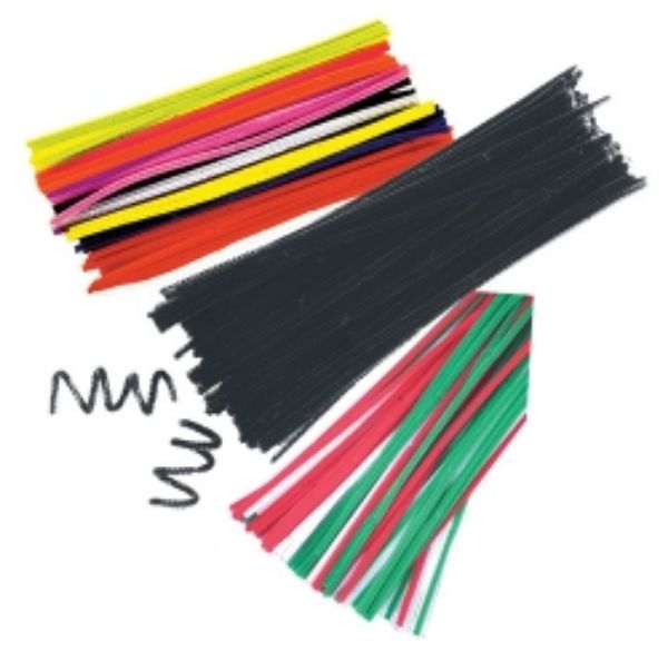 Picture of Pipe Cleaners Assorted Colours 300mm Packet 100