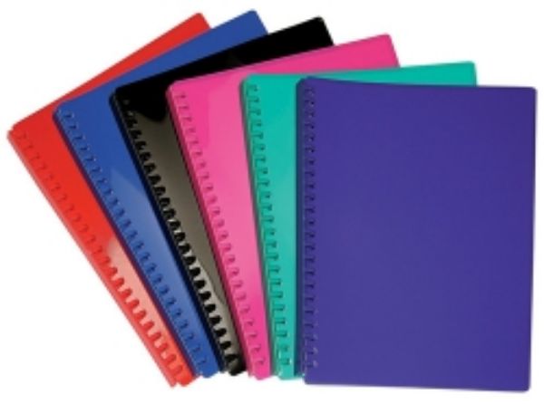 Picture of Display Book A4 20 Pockets Refillable Gloss Pink