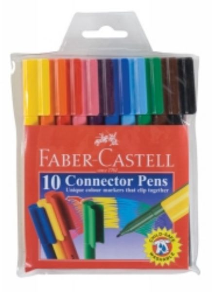 Picture of Markers Connector Pens Wallet 10 Assorted.