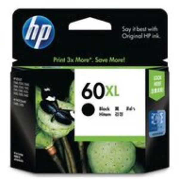 Picture of HP 60 Black XL ink Cartridge