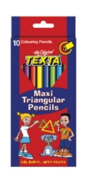 Picture of Pencils Colour Texta Maxi Tris Packet 10