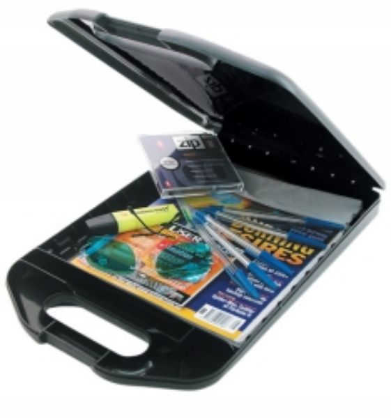 Picture of Clipboard A4 Plastic with Storage Black