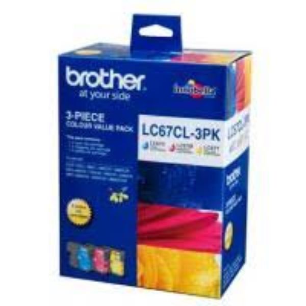 Picture of Brother LC-67CL3PK CMY