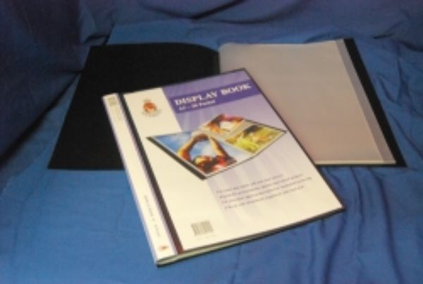 Picture of Display Book A3 20 Pocket Black Insert Cover