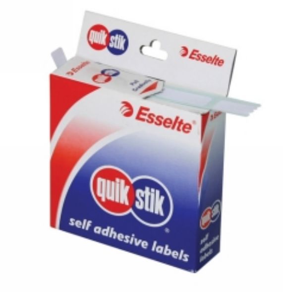 Picture of Labels Quik Stik 19mm x 63mm White