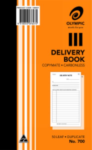 Picture of Delivery Book Olympic #700 Duplicate 200mm x 125mm