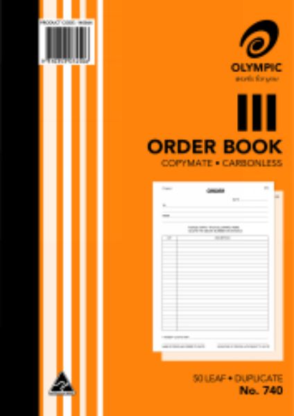 Picture of Order Book Olympic #740 Duplicate Carbonless A4