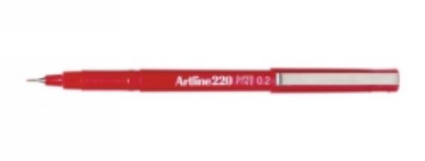 Picture of Marker Artline #220 Red 0.2mm