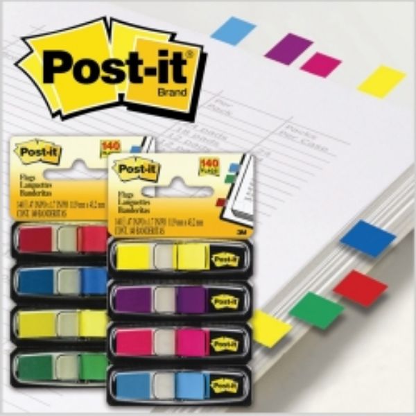 Picture of Flags Post-it 683-4 Mini Assorted Colours