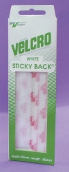 Picture of Velcro Stick on Hook & Loop Tape 20mm x 150mm