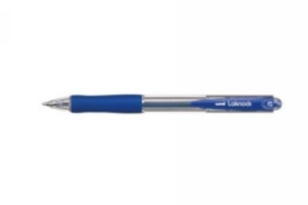 Picture of Pen Uniball Ballpoint Laknock Retractable 0.7mm Blue