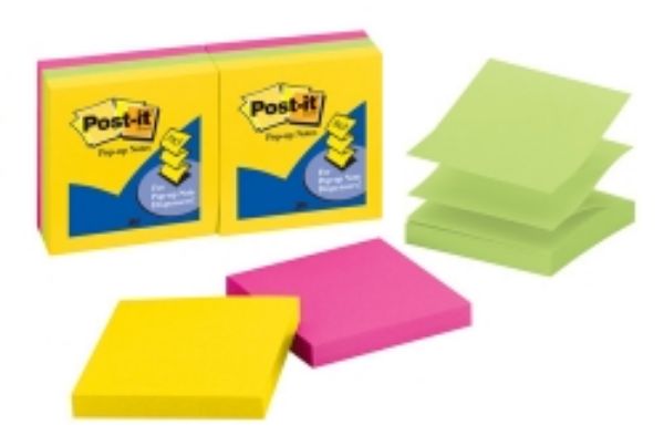 Picture of Notes Post-it Pop Up Refill R330AU 76mm X 76mm Packet 6 x 100 sheets