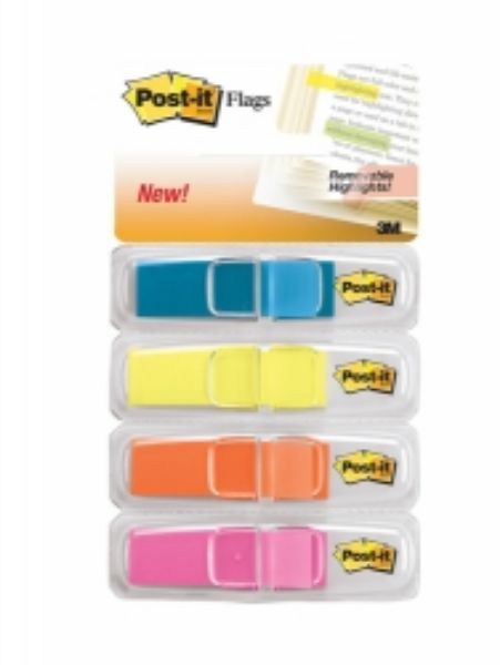 Picture of Flags Post-it 683-4ABX 12mm 4 Colours