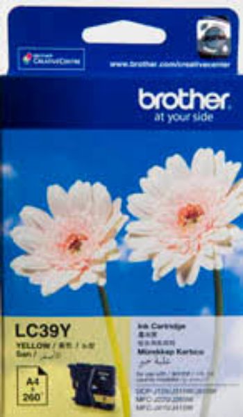 Picture of Brother LC39Y Yellow Ink Cartridge