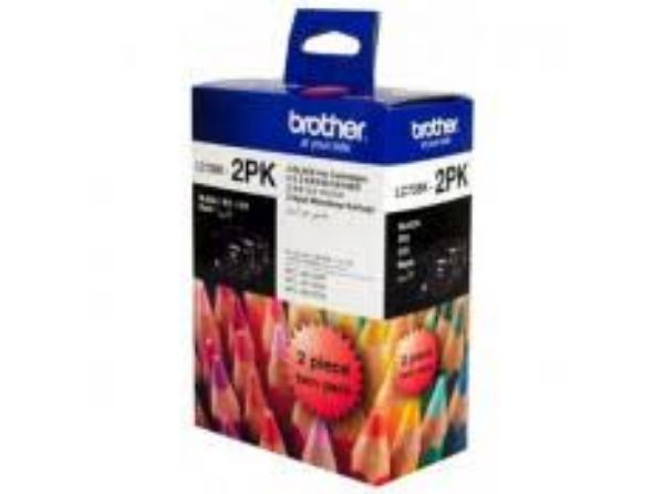 Picture of Brother LC-73BK Black Ink Cartridge Twin Pack