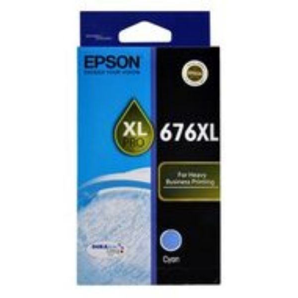 Picture of Epson 676XL Cyan Ink Cartridge