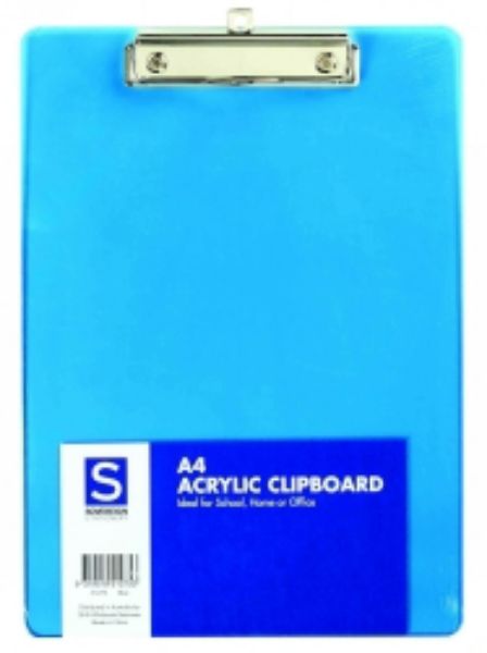 Picture of Clipboard A4 Acrylic Blue