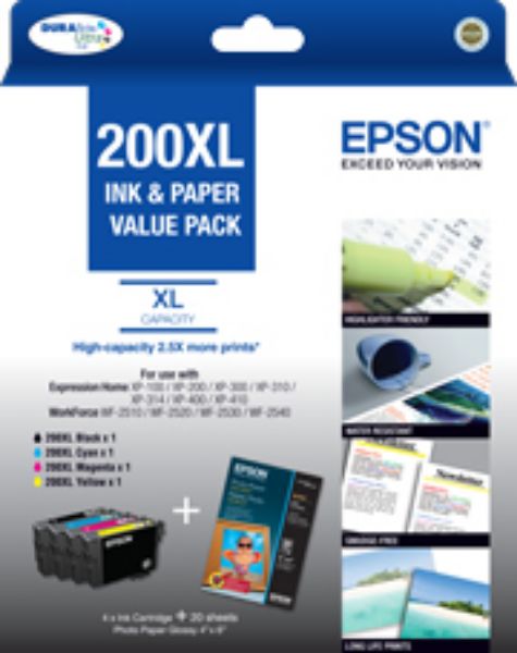 Picture of Epson 200 4 High Yield Ink Value Pack