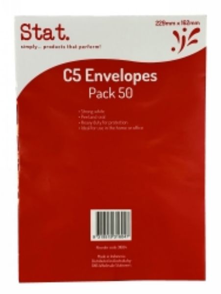 Picture of Envelopes Stat C5 White Self Seal Packet 50