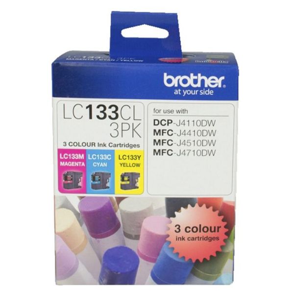 Picture of Brother LC133 CMY 3 Pack