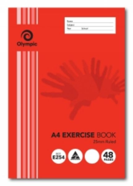 Picture of Exercise Book A4 48 Pages 25mm Ruled