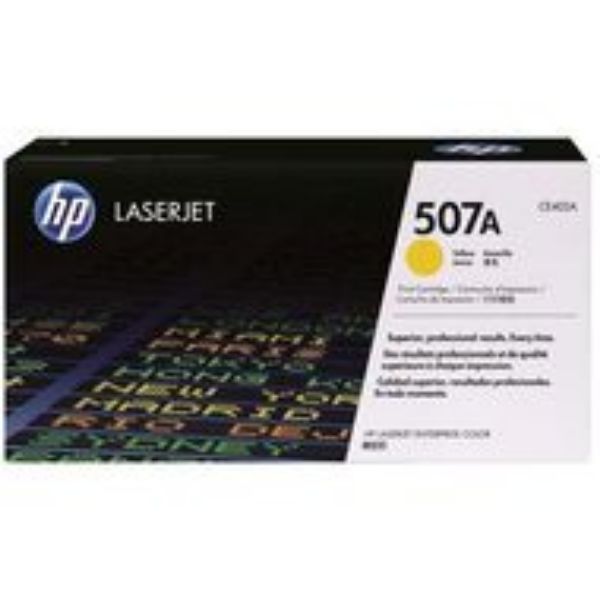 Picture of HP 507A Yellow Toner Cartridge