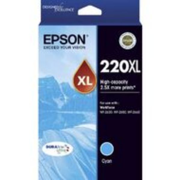 Picture of Epson 220 High Yield Cyan Ink Cartridge