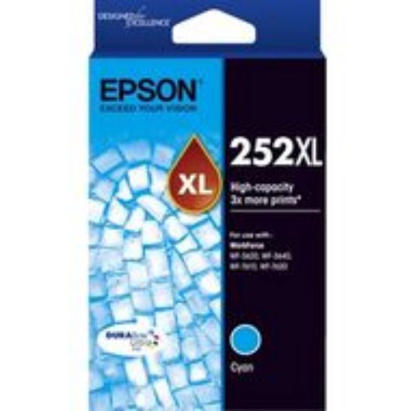 Picture of Epson 252 High Yield Cyan Ink Cartridge