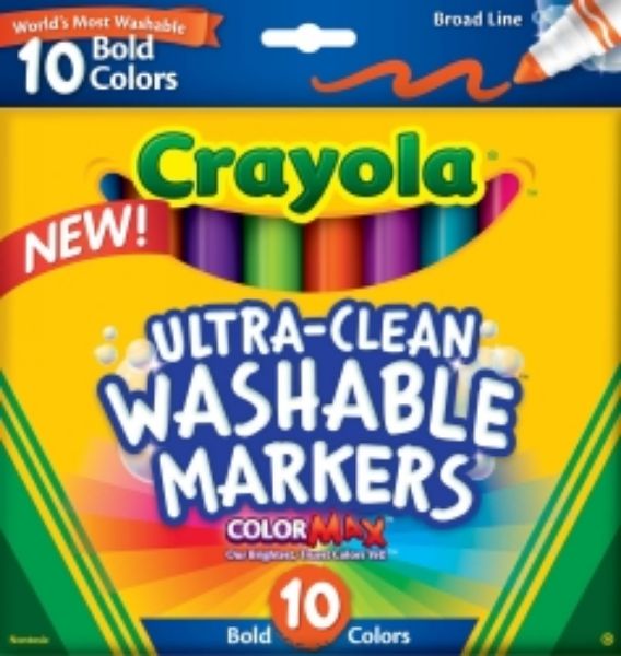 Picture of Crayola Washable Markers Bold Packet 10