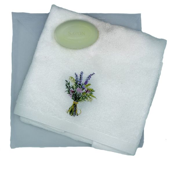 Picture of Lavender Posy Hand Towel & Soap