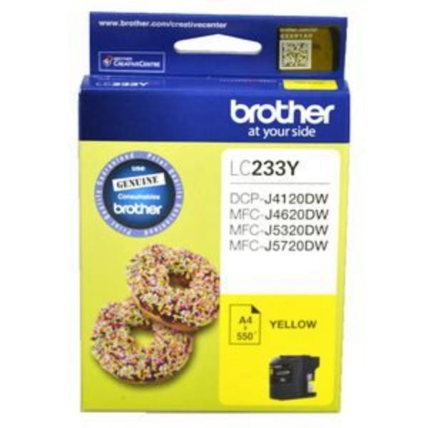 Picture of Brother LC-233 Yellow Ink Cartridge