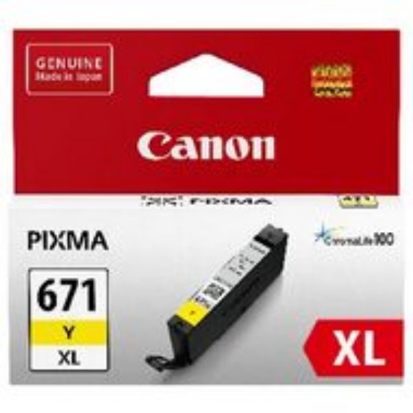 Picture of Canon CLI671XL Yellow Ink Cartridge