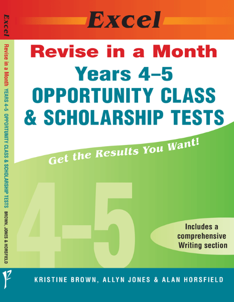 Picture of Excel Revise in a Month - Years 4-5 Opportunity Class and Scholarship Tests