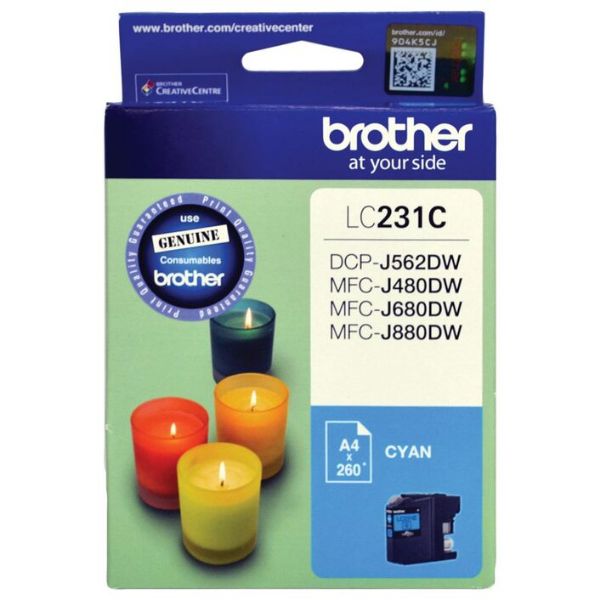 Picture of Brother LC-231 Cyan Ink Cartridge