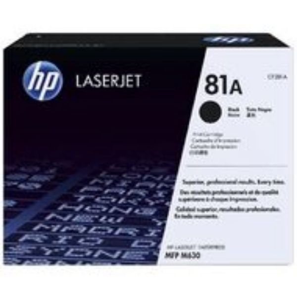 Picture of HP # 81A Black Toner Cartrdige